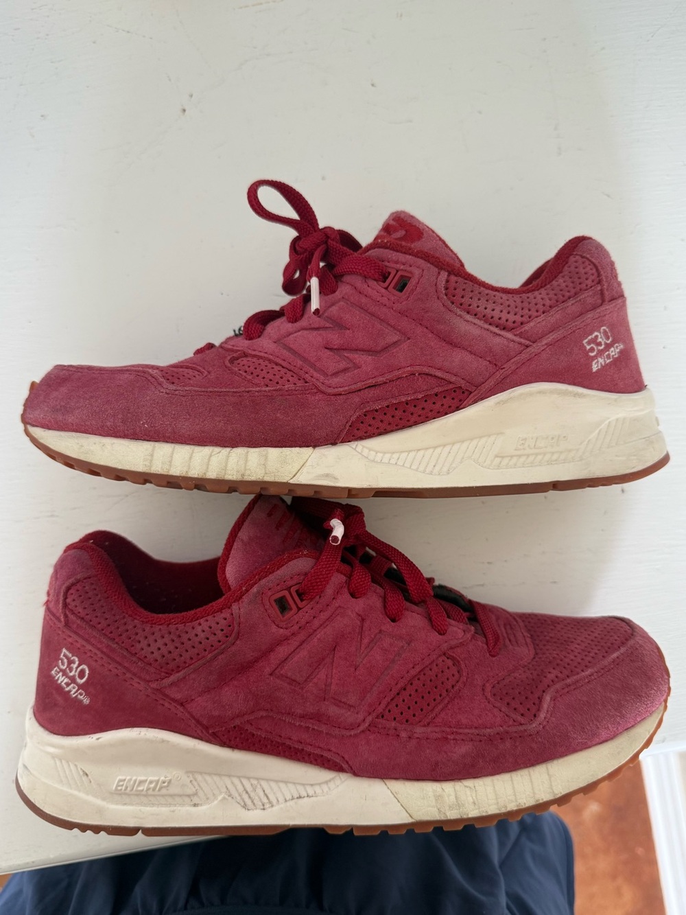 New Balance Red Suede 530 Sneakers